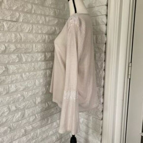 Lucky Brand Long Sleeve Boho Top w/ Flowy Sleeves - Picture 2 of 5